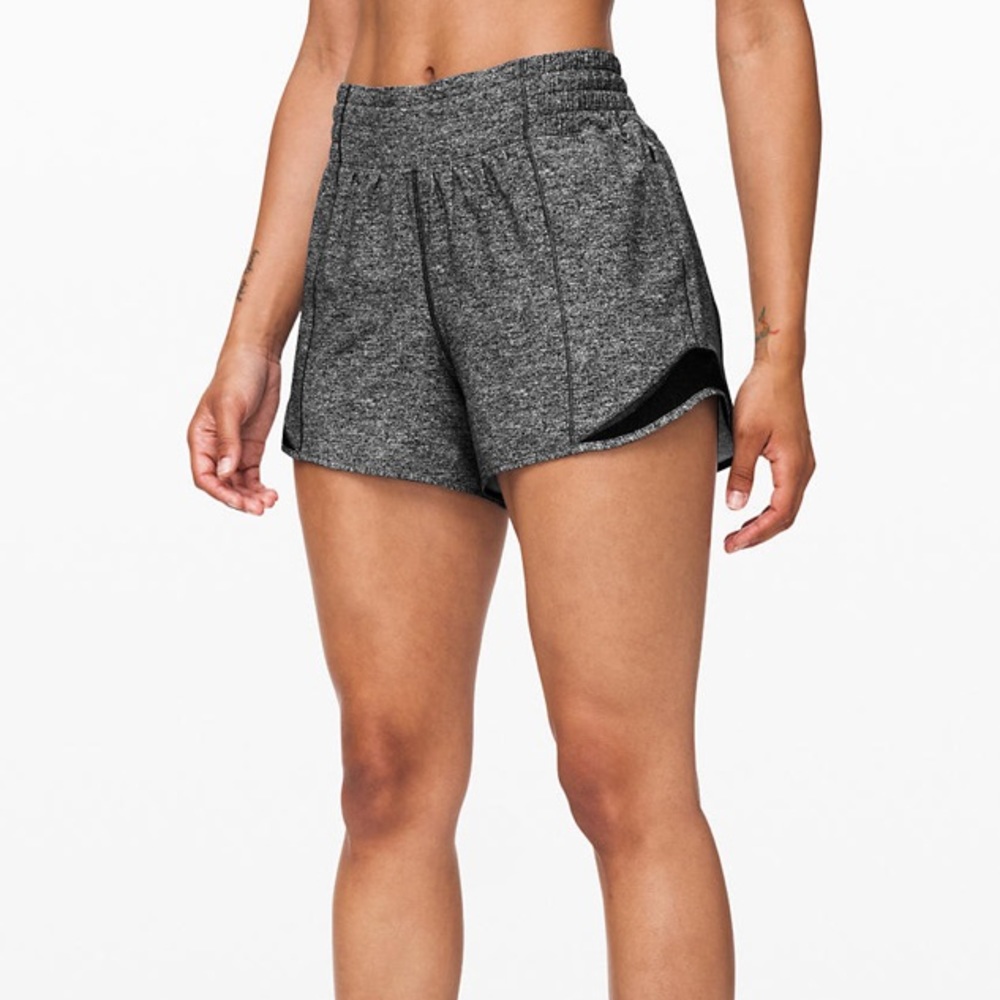 Grey lululemon hotty hot shorts